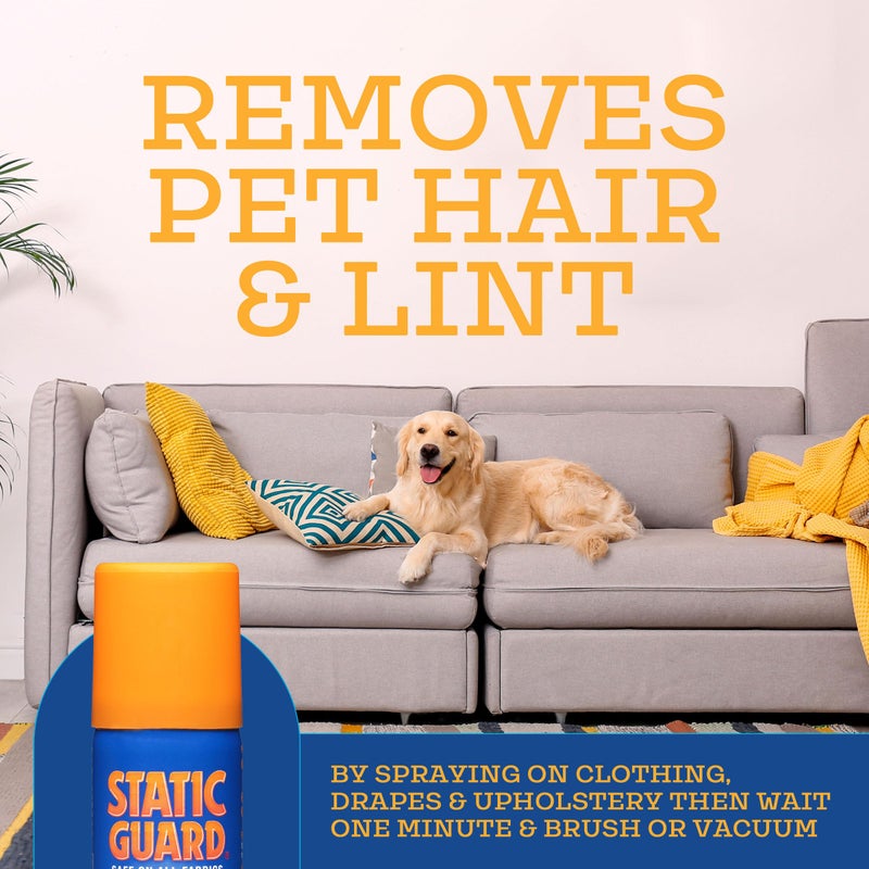 Static Guard Fabric Spray, Original Scent, Small Travel Size, 1 Ounce Can, Pack of 3 - Image 4