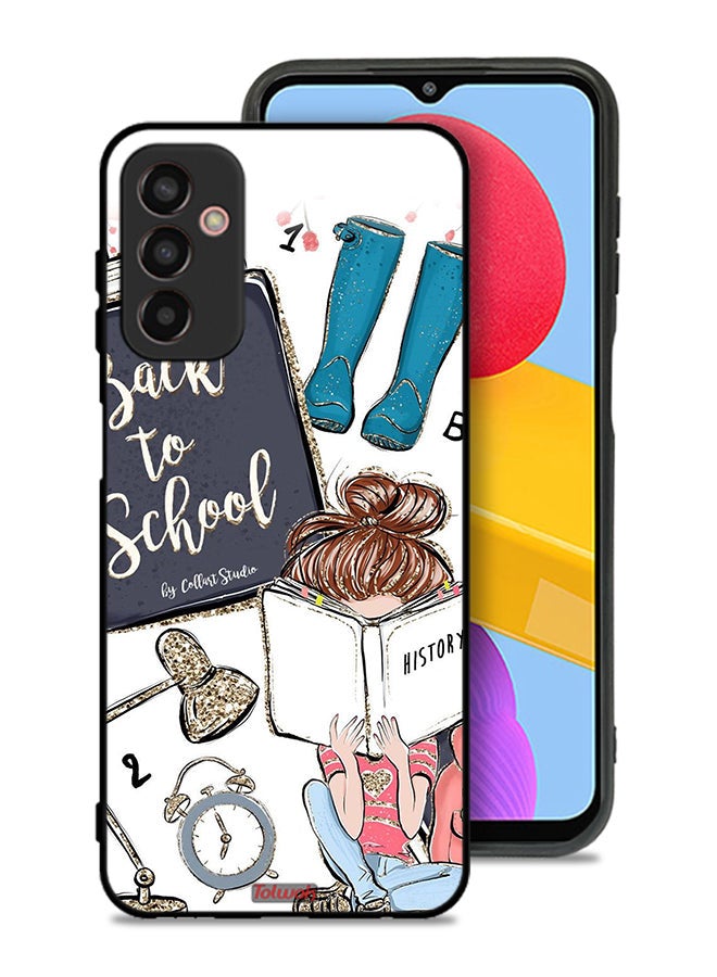 Tolwak Samsung Galaxy F23 Protective Case Cover Back To School Girl Reading History - Image 1
