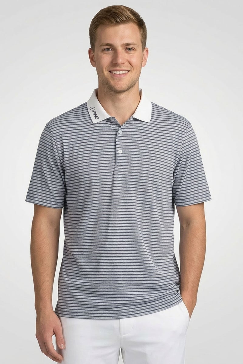 Ping Men Sportswear Fit Short Sleeve Golf Polo Shirt, Multicolor - Image 1