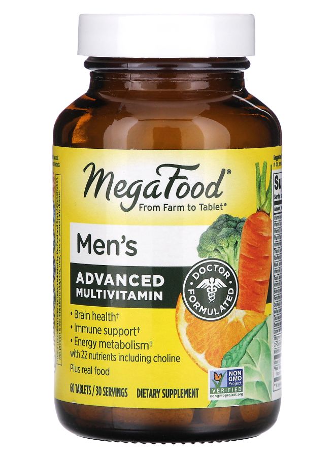 MegaFood Men's Advanced Multivitamin 60 Tablets