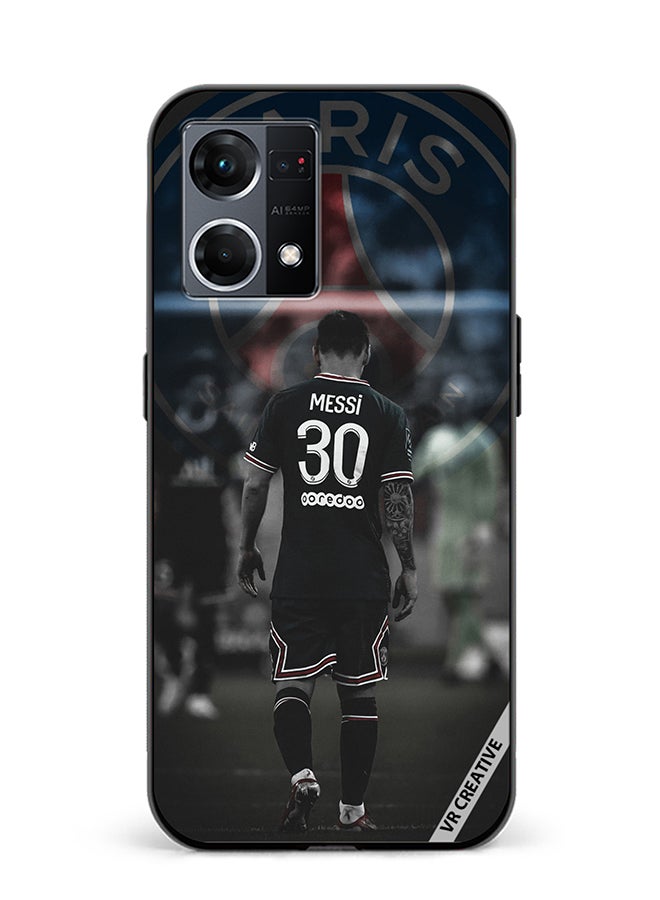 VR CREATIVE Protective Case Cover For Oppo Reno8 4G Messi Design Multicolour - Image 1