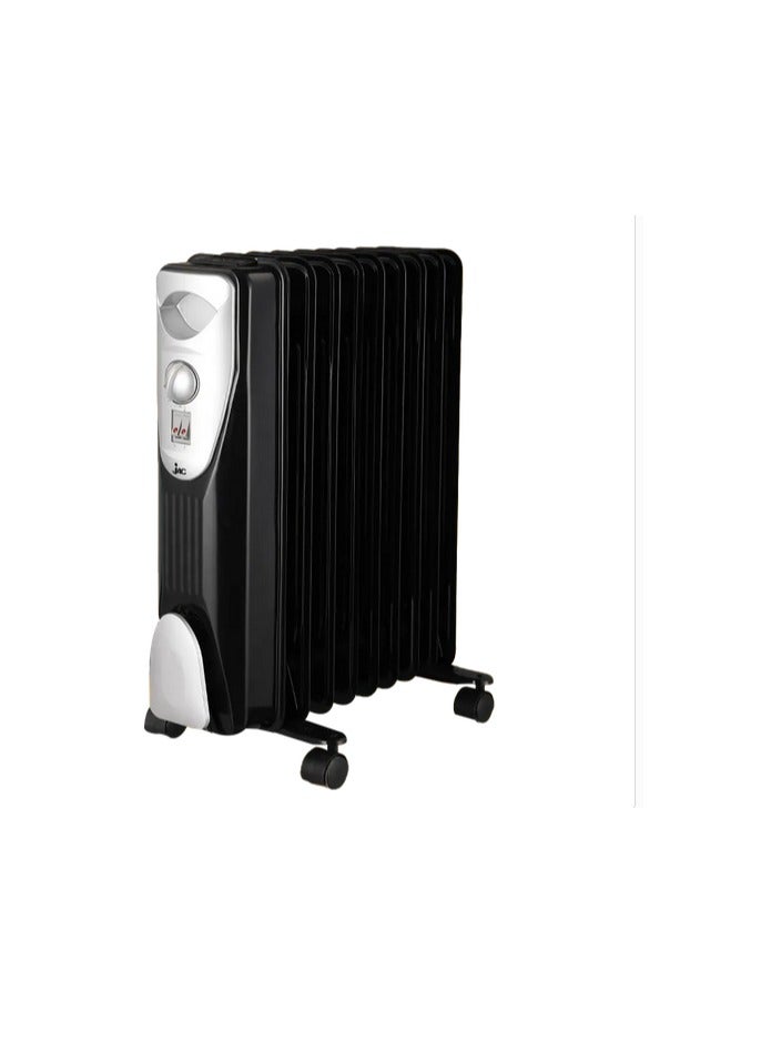 جاك دفاية زيت 11ريشه معدن لون اسود من جاك2000واط - Image 3