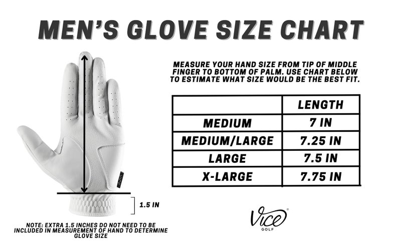 VICE Golf Duro White | Golf Glove | Features: Highly Durable Synthetic Suede, Great fit and Feel - Image 5