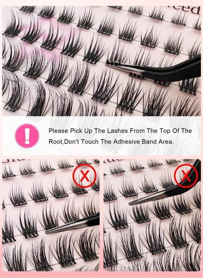 رموش لاصقة ذاتيًا "بدون صمغ" |رموش صناعية قابلة لإعادة الاستخدام بمظهر طبيعي وسهله التركيب مجموعة رموش No Glue Needed - Image 5