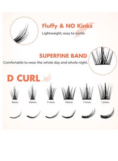 Generic Individual Eyelashes Kit 100 pcs  Shape Individual Eyelashes Mex Length Fluffy Soft Synthetic Eyelash Extensions  - Image 4