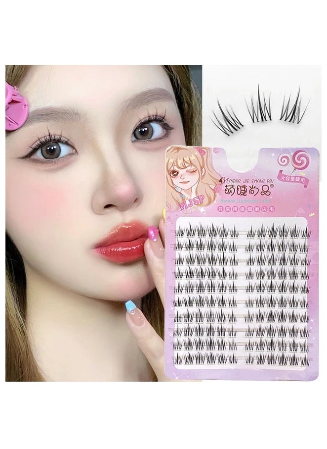 Generic - Individual Eyelashes Kit 100 pcs  Shape Individual Eyelashes Mex Length Fluffy Soft Synthetic Eyelash Extensions - Image 1