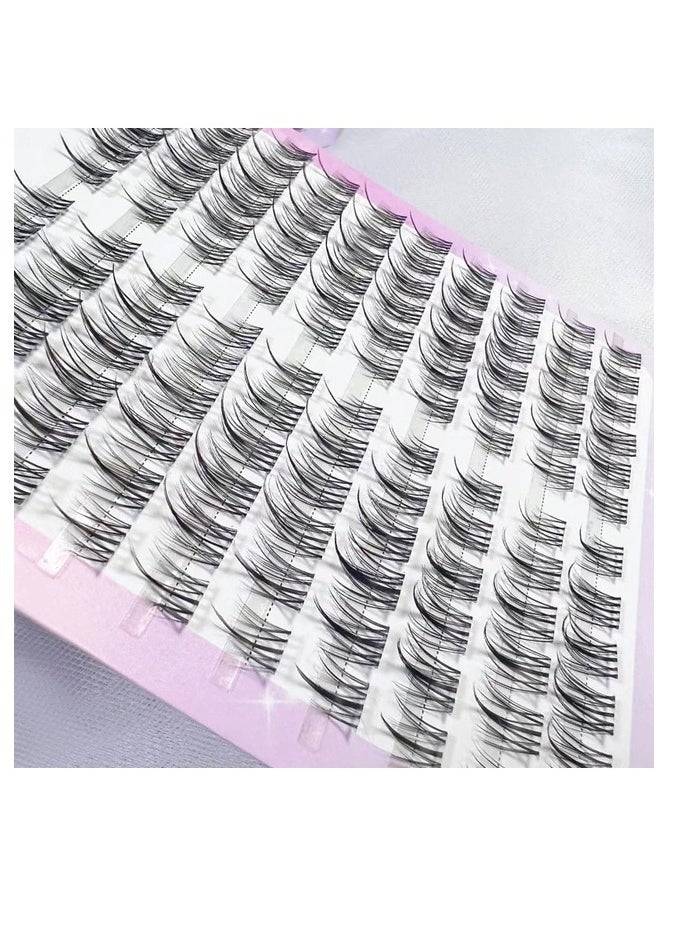 Generic - Individual Eyelashes Kit 100 pcs  Shape Individual Eyelashes Mex Length Fluffy Soft Synthetic Eyelash Extensions - Image 1