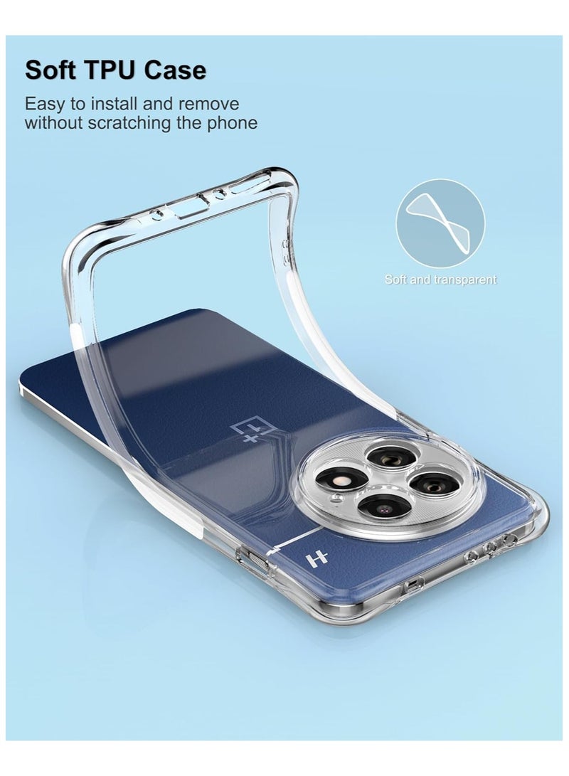 Phone Case For OnePlus 13 Crystal Clear Ultra Slim Anti Scratch Shockproof Protective TPU Back Cover