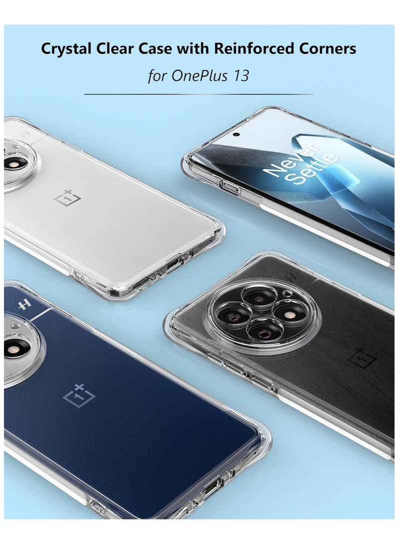 Phone Case For OnePlus 13 Crystal Clear Ultra Slim Anti Scratch Shockproof Protective TPU Back Cover