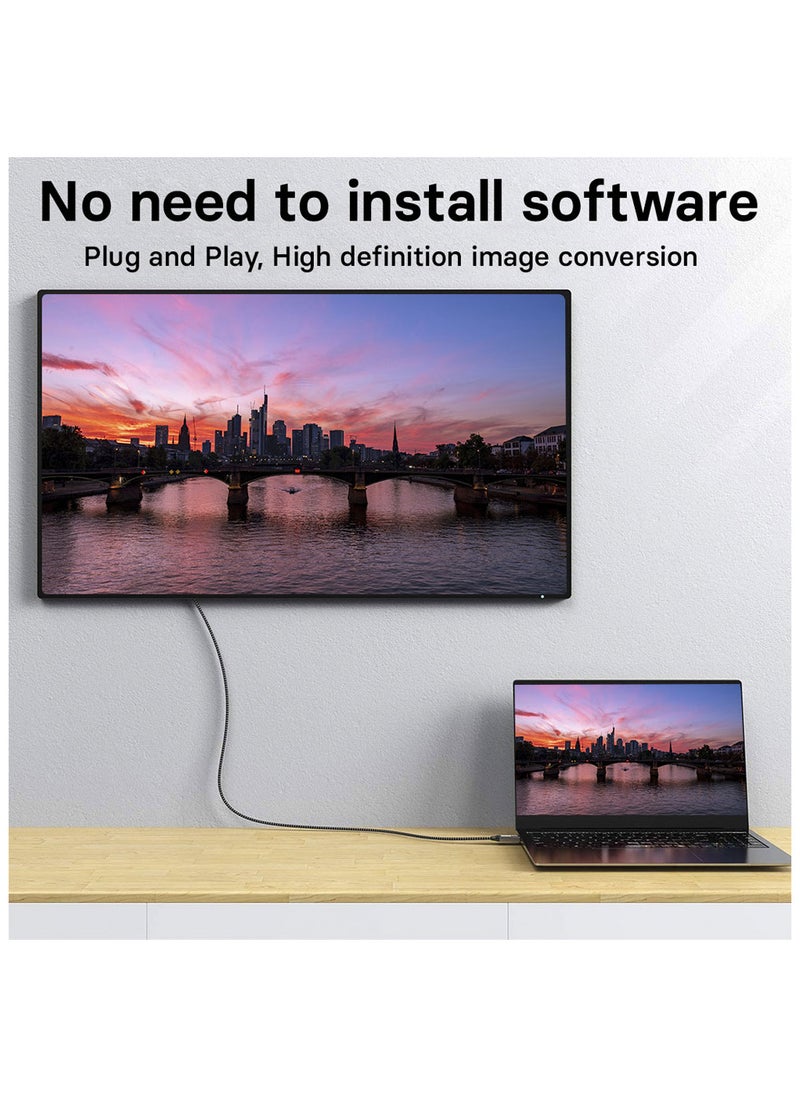 موسل موسيل كيبل برايدد 4K ديسبلاي بورت 60 هرتز 1.2 مقاس 2 متر  - Image 2