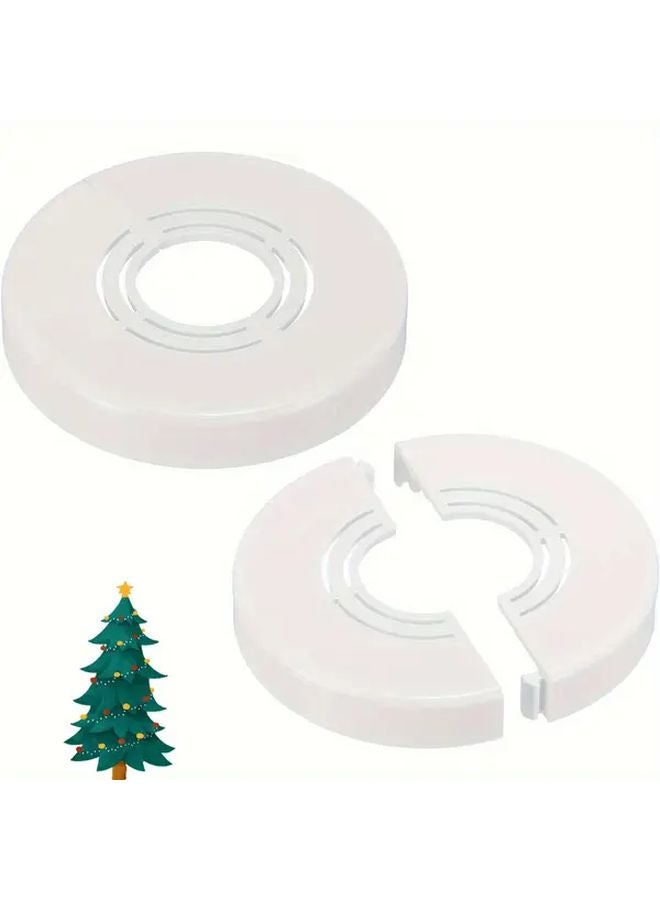 White ABS Split Flange Escutcheon Plate For 20 25 32mm Water Pipe Faucet Cover - Image 1