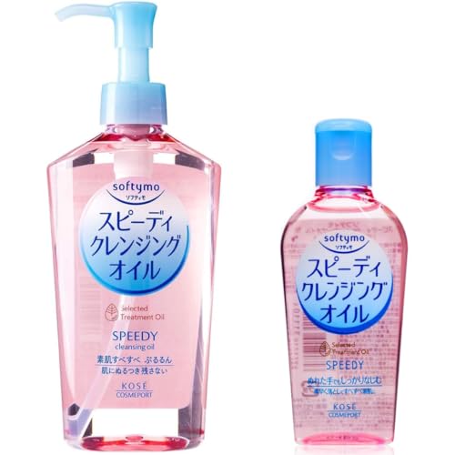Toeah Kose Softymo Speedy Cleansing Oil 777floz230ml Pump And Travelsize 202floz60ml For Travel - Image 1