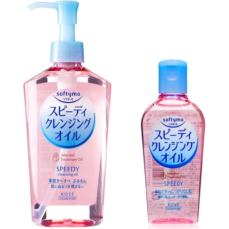 Toeah Kose Softymo Speedy Cleansing Oil 777floz230ml Pump And Travelsize 202floz60ml For Travel - Image 3