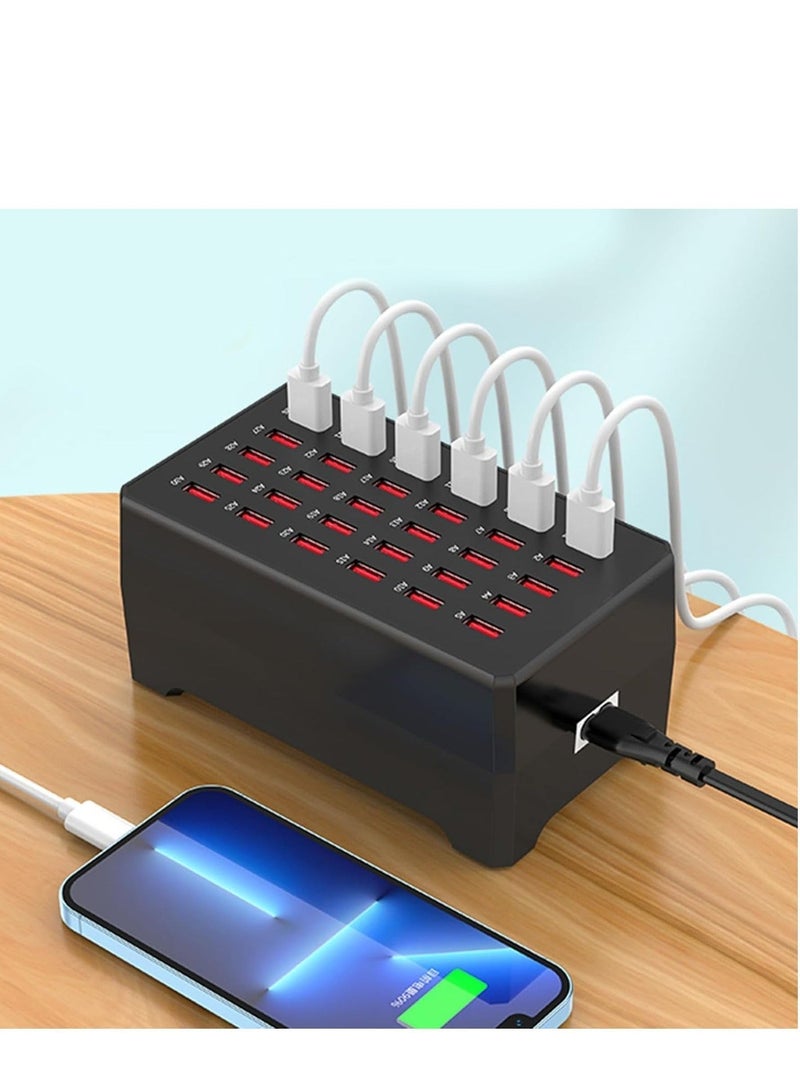 SHOPI 300W USB Type C Charging Station – Desktop USB Charger with 30 Ports for Tablets, Phones, and More – Multiport Power Adapter for Fast Charging – Ideal for Travel, Office, Home, and Multiple Devices Simultaneously – Efficient and Reliable Charging Solution - Image 5