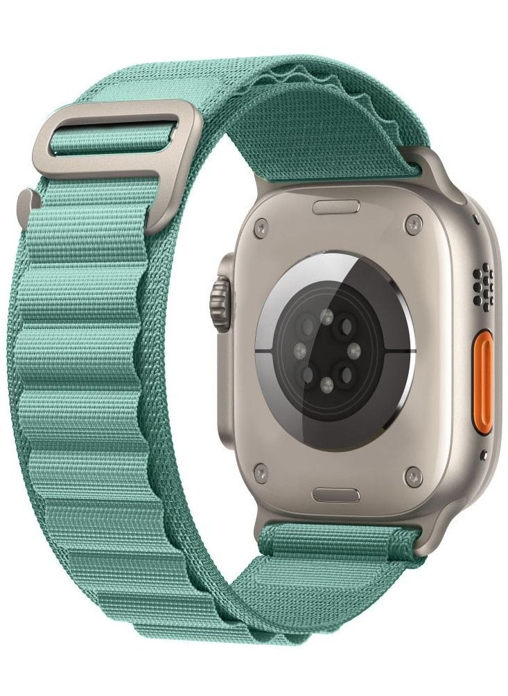 CATANES - Apple Watch Band 49mm 45mm 44mm 42mm Alpine Loop Band Women Men Adjustable with Metal G-Hook Strap for iWatch Ultra Series SE 8/7/6/5/4/3/2/1 Aquamarine - Image 1
