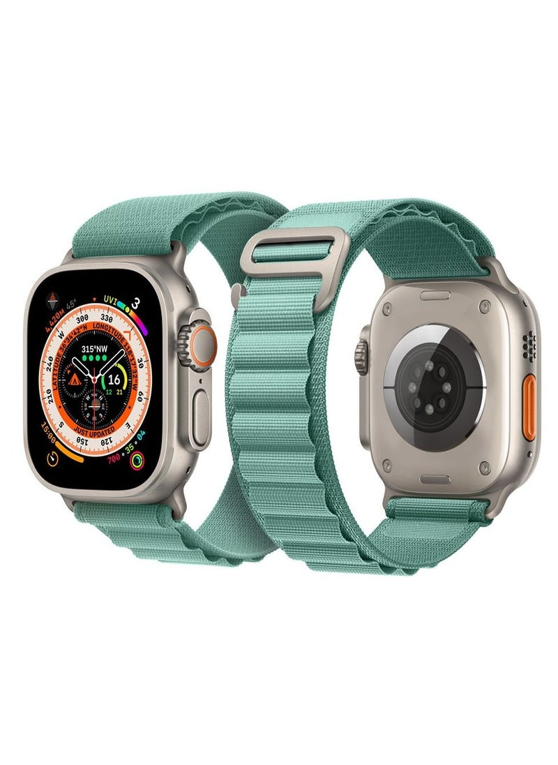CATANES - Apple Watch Band 49mm 45mm 44mm 42mm Alpine Loop Band Women Men Adjustable with Metal G-Hook Strap for iWatch Ultra Series SE 8/7/6/5/4/3/2/1 Aquamarine - Image 1