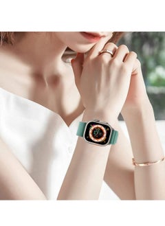 CATANES Apple Watch Band 49mm 45mm 44mm 42mm Alpine Loop Band Women Men Adjustable with Metal G-Hook Strap for iWatch Ultra Series SE 8/7/6/5/4/3/2/1 Aquamarine  - Image 2
