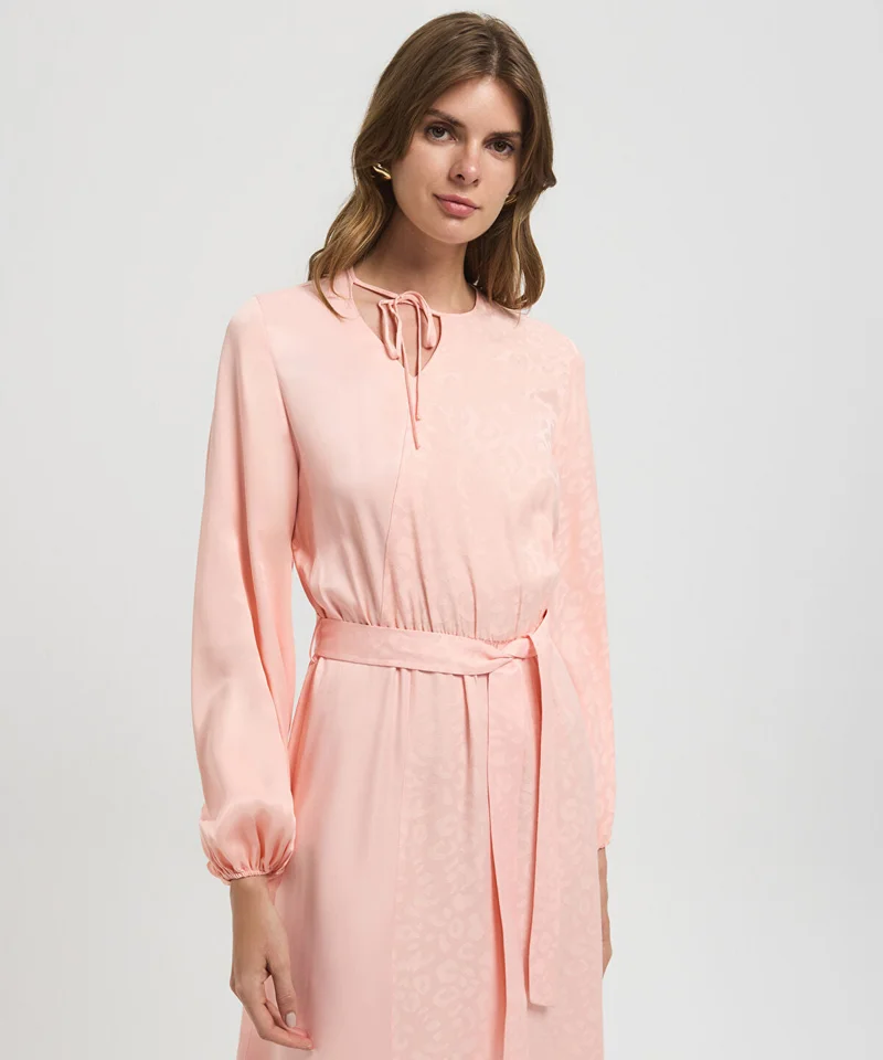 Ipekyol  Belted Jacquard Dress for Women | Best Price UAE