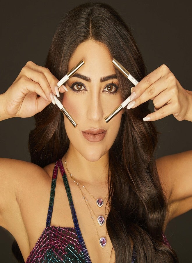 NATASHA MOOR أقلام كحل مصغرة ملونة NATASHA MOOR - ظلال جذابة وحيوية لتطبيق على خط الماء - نباتية وخالية من القسوة مع فيتامين E - مجموعة من 4 (بني، أزرق، تركوازي، ذهبي) - Image 2