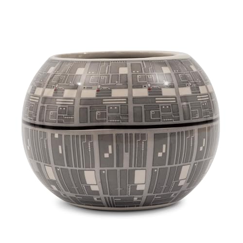 Silver Buffalo Star Wars Death Star 3D Sculpted Ceramic Coffee Mug for Cappuccino, Latte or Hot Tea, 20 ounce, Gray Multicolor SV9195 - Image 4