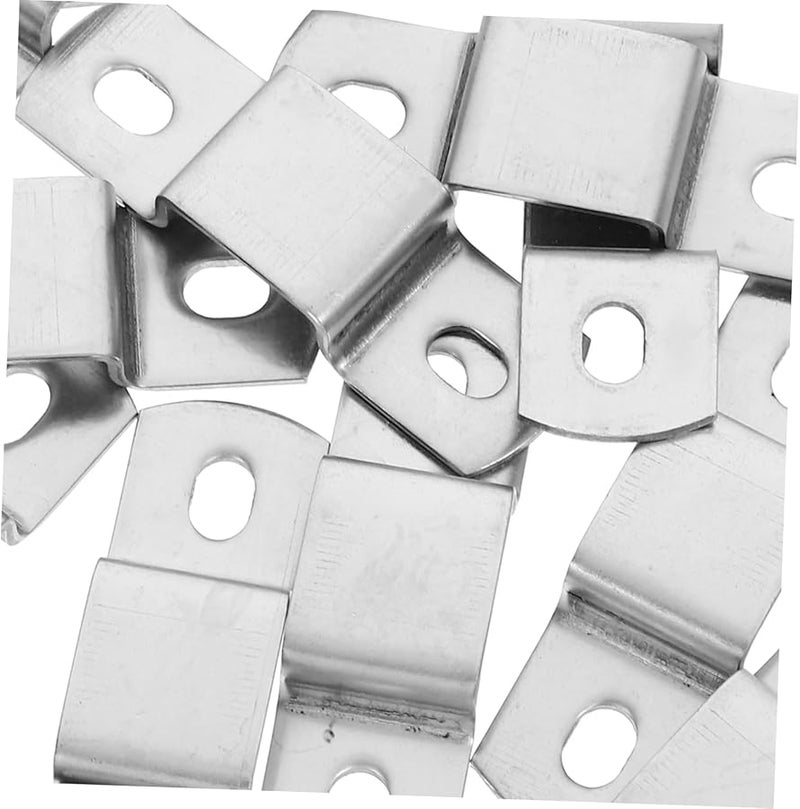 12 قطعة من أقواس يو الفولاذ المقاوم للصدأ الثقيلة لدعم وتركيب أنابيب الأنابيب المربعة - Image 4