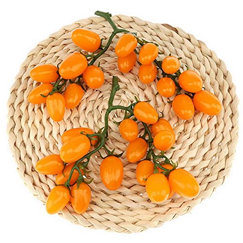 Gresorth Gresorth 2 Pack Lifelike Artificial Cherry Tomatoes Fake Tomato for Home House Kitchen Cabinet Decoration  - Image 5