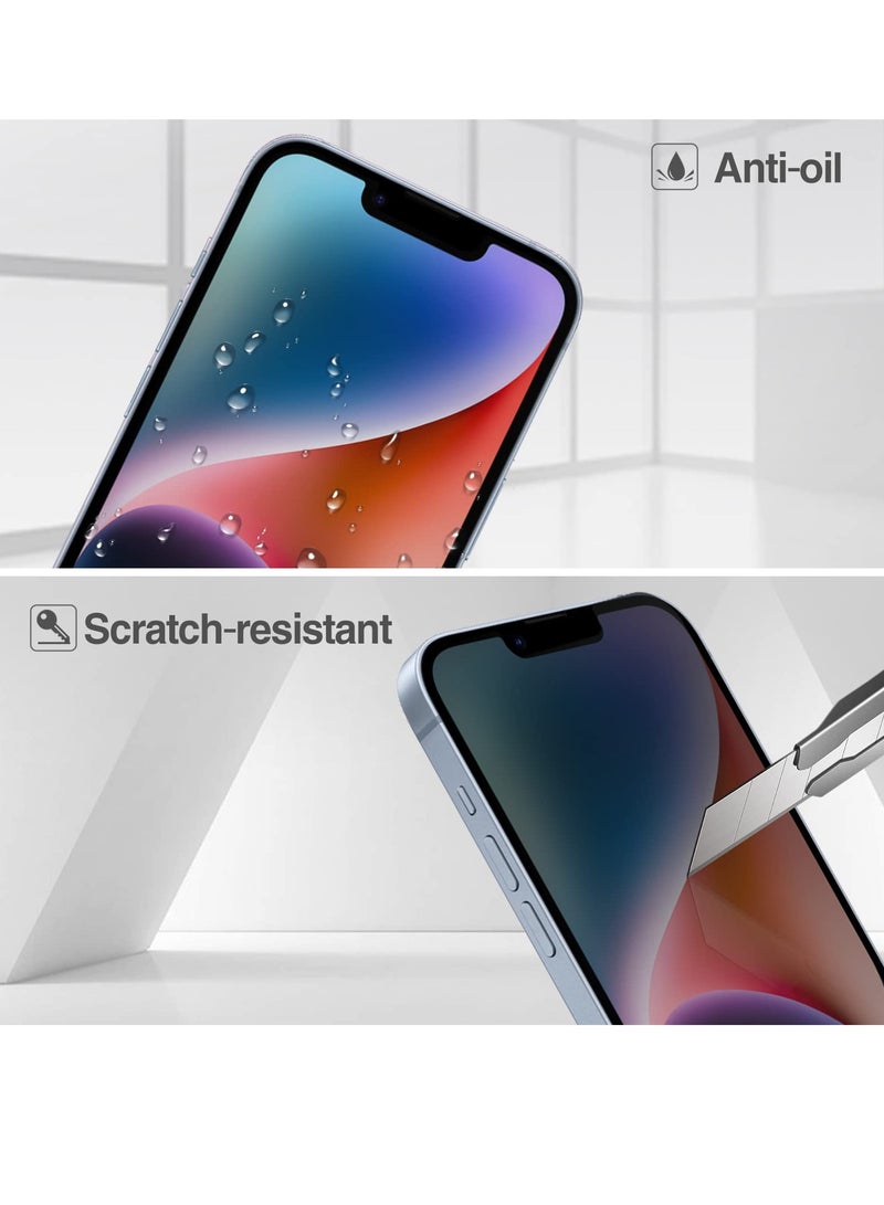 برو كيسيز واقي شاشة للخصوصية 9H مضاد للتجسس من الزجاج المقسى الداكن واقي شاشة لهاتف iPhone 14 iPhone 13 و13 Pro 6.1 بوصة 2021 - Image 2