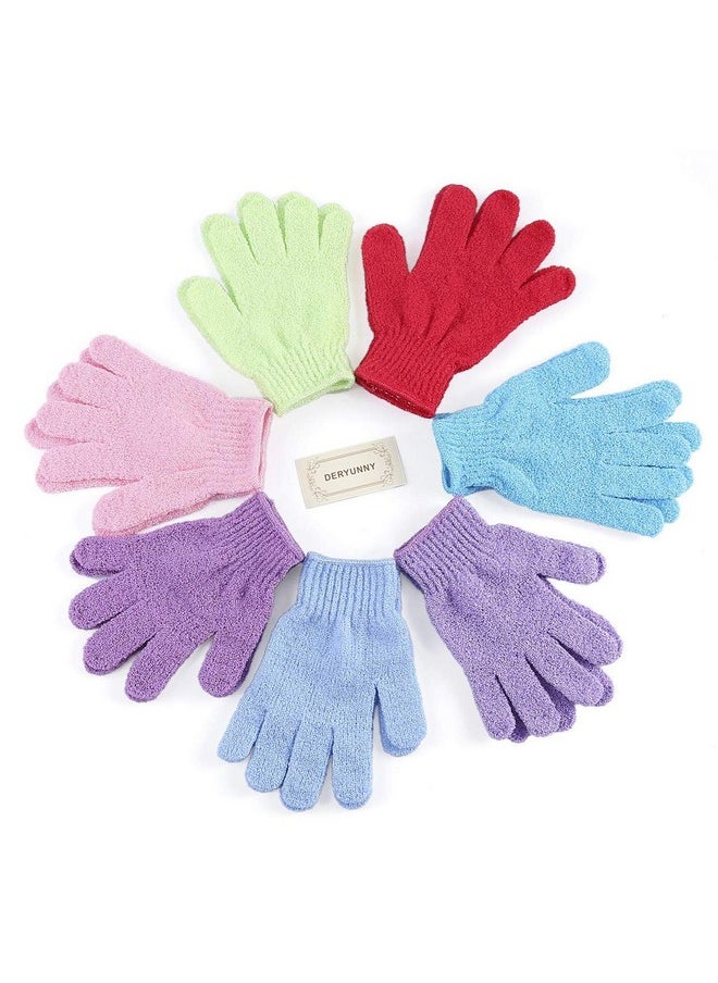 Mooerca - 8 Pairs Double Sided Exfoliating Gloves Body Scrubber Scrubbing Glove Bath Mitts Scrubs For Shower Body Spa Massage Dead Skin Cell Remover - Image 1