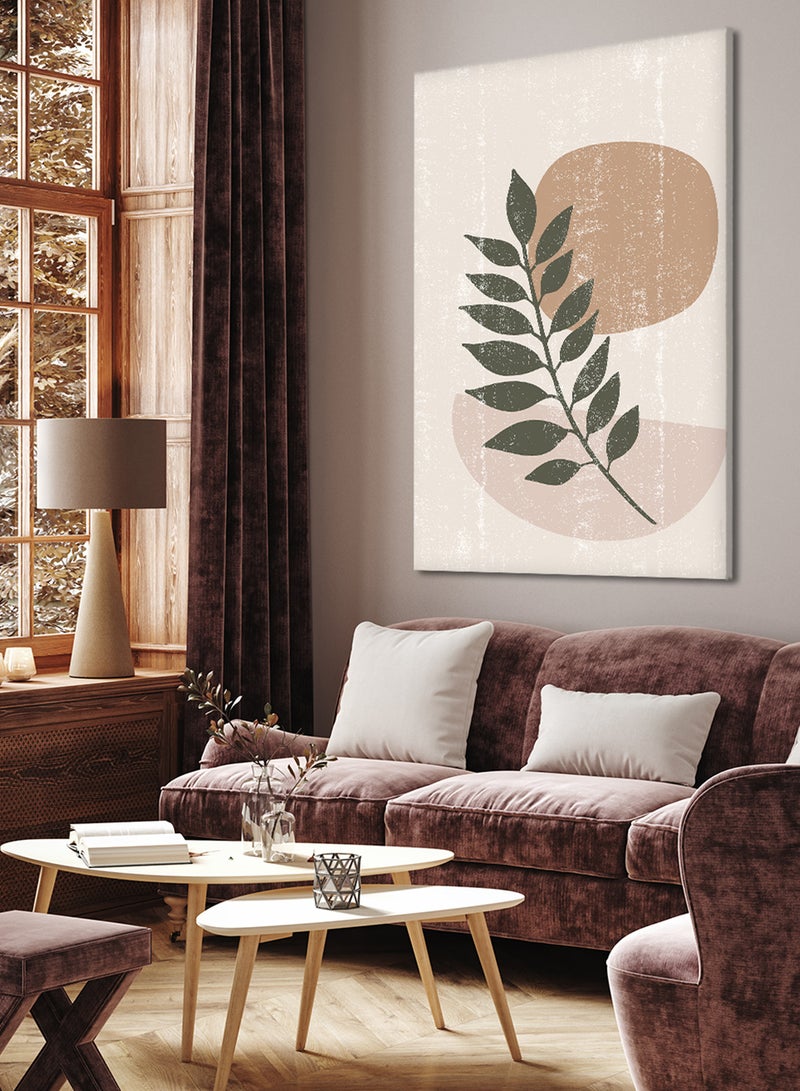 LOWHA Canvas Wall Art Stretched Over Wooden Frame with Botanical Art  Painting - Image 1