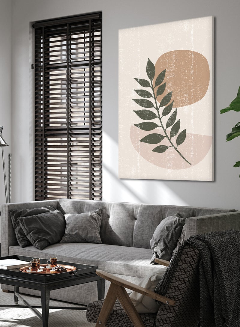 LOWHA Canvas Wall Art Stretched Over Wooden Frame with Botanical Art  Painting - Image 3