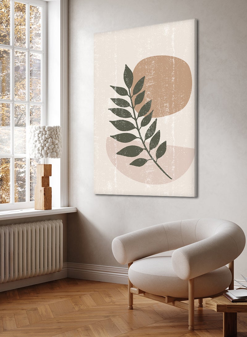 LOWHA Canvas Wall Art Stretched Over Wooden Frame with Botanical Art  Painting - Image 2