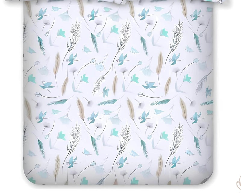 Bombay Dyeing King Size Cotton Bedsheet 180 Thread Count Soft Breathable King Size 274cm x 274cm with 2 Pillow Covers VIN04 - Image 2