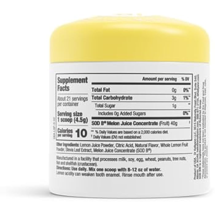 Dr. Kellyann Lemon Sips, Citrus Drink Mix (21 Servings) Rehydrate, Detox, Revitalize, Sugar Free, Fat Free, Non GMO, Hydrates and Firms Skin (Lemon) - Image 3
