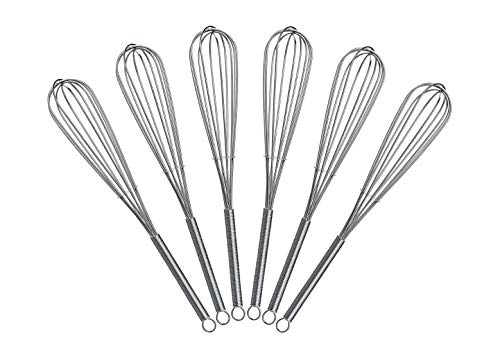 Keewah 8 inch Mini Wire Whisk 6 Pack - Stainless Steel - Image 1