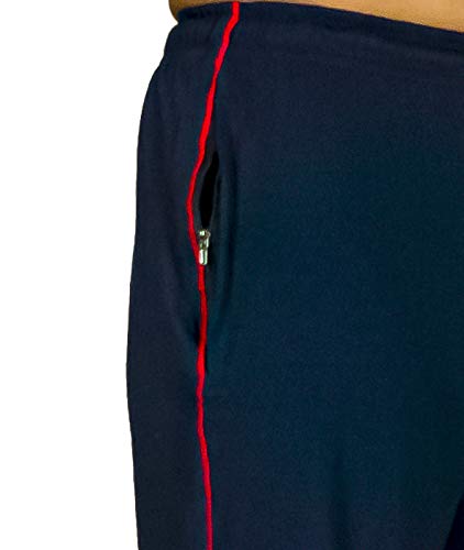 0-DEGREE Men's Regular Fit Shorts with Zip Pocket Black Navy - Image 5