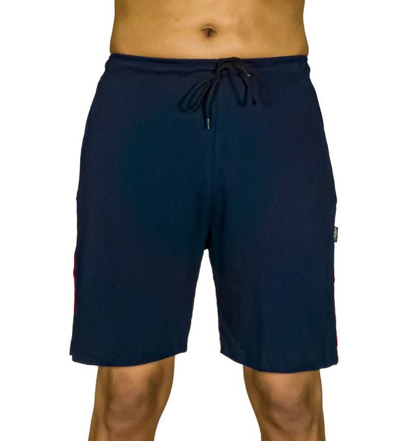 0-DEGREE Men's Regular Fit Shorts with Zip Pocket Black Navy - Image 2