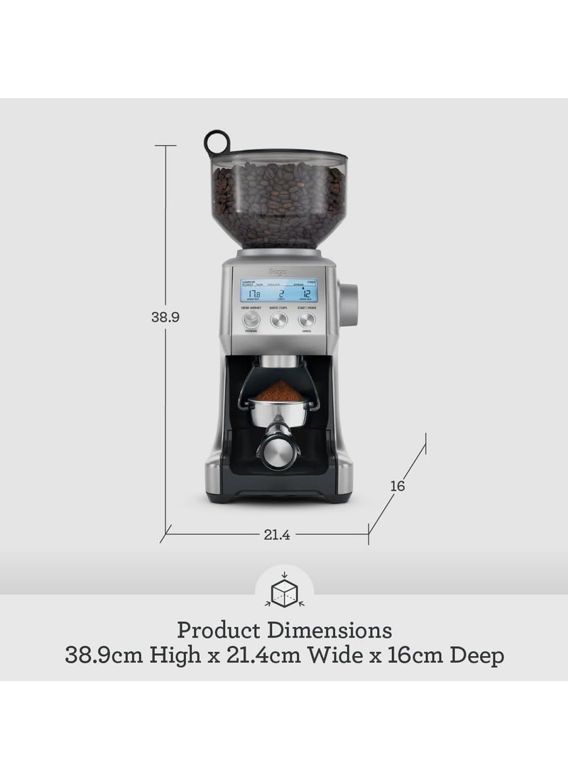 Sage - Sage - The Smart Grinder Pro - Conical Burr Coffee Grinder - with 60 grind settings, Programmable, Automatic, Brushed Stainless Steel - UAE Version, 2 Year Manufacturer Warranty - Image 1