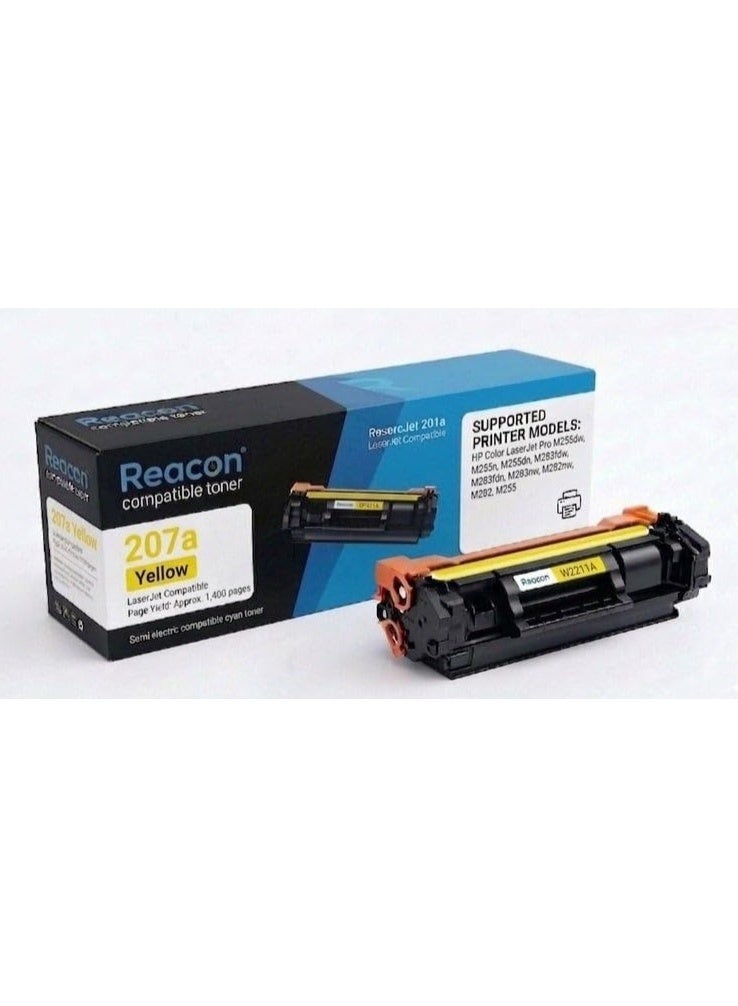 Reacon Compatible Toner Cartridge for HP 207A Color LaserJet Pro M255dw MFP M282nw M283fdw, Black, Yellow, Magenta, Cyan, 4-Pack - Image 3