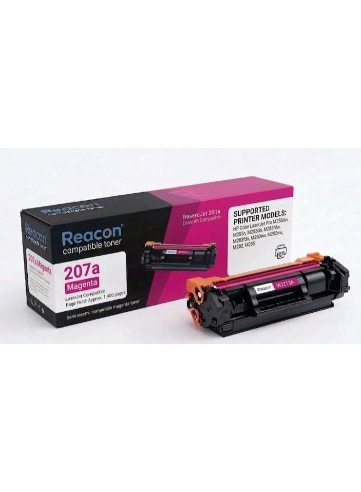 Reacon Compatible Toner Cartridge for HP 207A Color LaserJet Pro M255dw MFP M282nw M283fdw, Black, Yellow, Magenta, Cyan, 4-Pack - Image 4