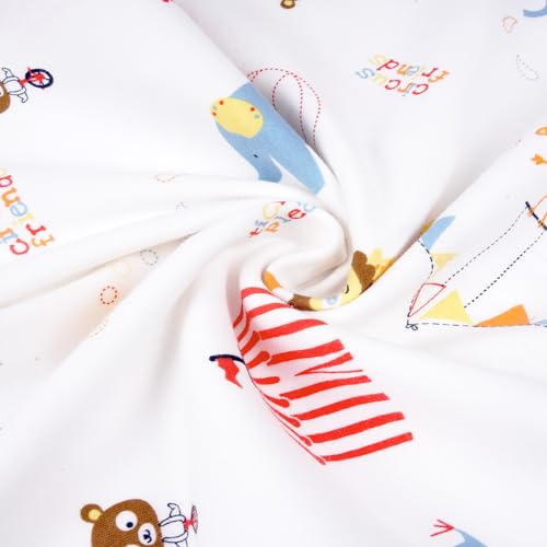Zenssia Organic Cotton Toddler Pillowcases Pack of 2, 13x18 Inches Travel Pillowcase with Envelope Closure, Soft & Breathable Baby Pillow Case Cover, Circus - Image 5