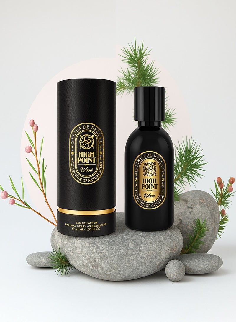 Linea De Bella Highpoint Collection Wood EDP 30ML | Oud & Woody Perfume for Men | Deep Oud & Marine Blend - Image 4