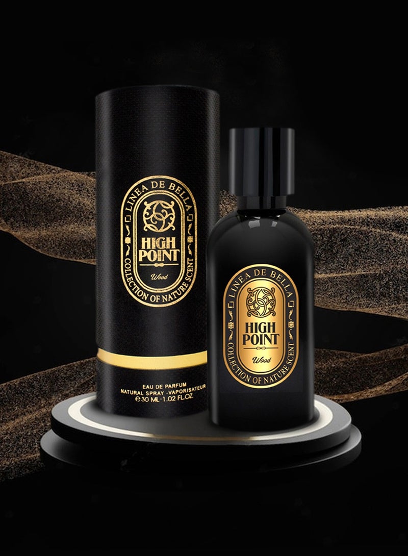 Linea De Bella Highpoint Collection Wood EDP 30ML | Oud & Woody Perfume for Men | Deep Oud & Marine Blend - Image 5
