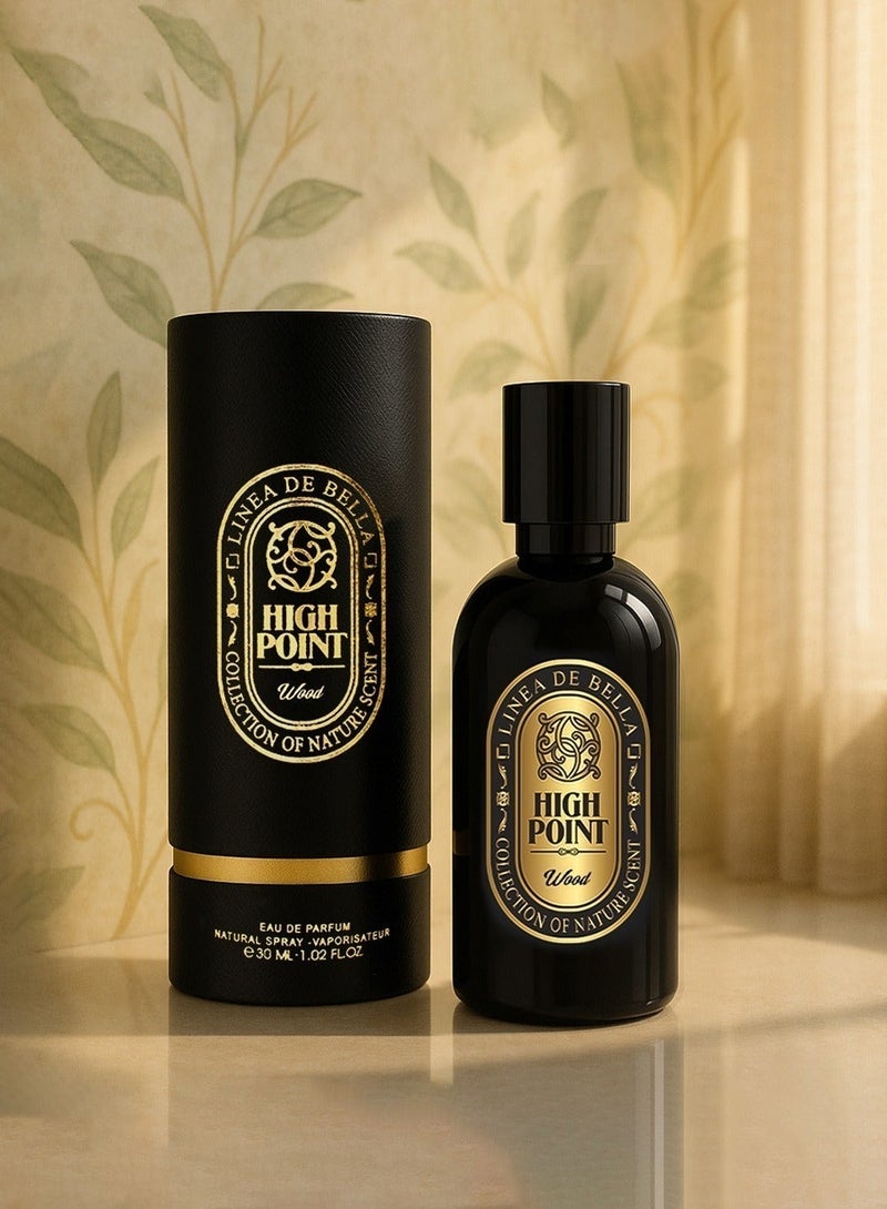 Linea De Bella Highpoint Collection Wood EDP 30ML | Oud & Woody Perfume for Men | Deep Oud & Marine Blend - Image 5