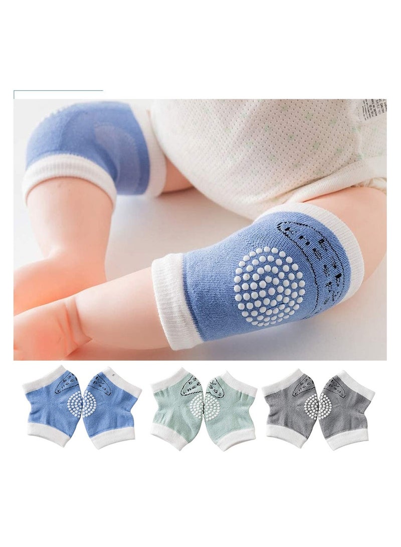 STAR BABiES Star Babies Pack of 3 Combo (Baby Sleeping Pod bed, Kids Socks 3pair, Baby Knee Pad Pack of 3)-Grey Print  - Image 4