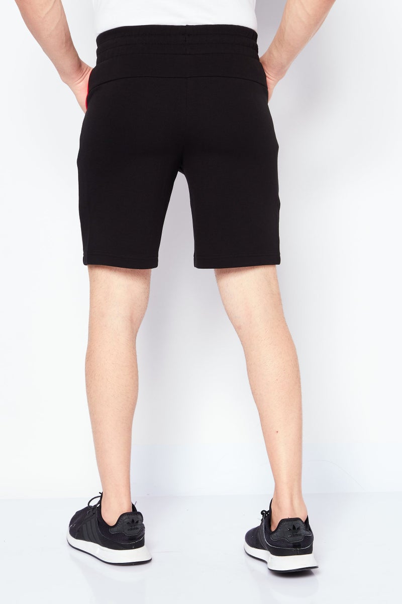 Puma x Scuderia Ferrari Men Sportswear Fit Brand Logo Training Race Sweat Shorts, Black - Image 4