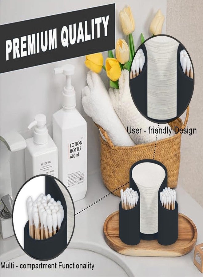 OULIGET Coffee Filter Paper Holder,Portable Storage Container for (50mm - 60mm) Round Disposable Filter,Multi-compartment Organizer for Swab Dental Floss Cotton Pad Paper Cup - Image 2