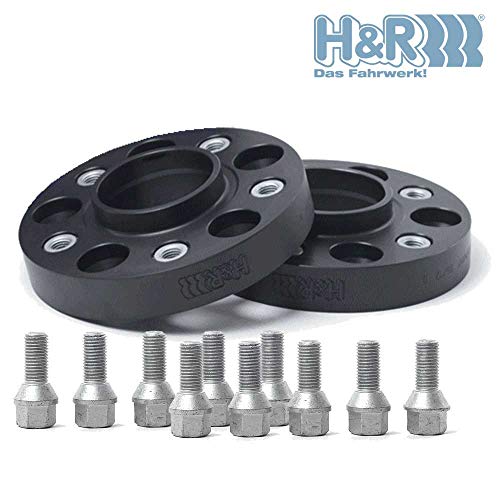 HR H&R B60957160 DRA-System Wheel Spacer Set 60mm per axle Pattern 5x130-Hub 71,6mm-Bolt Size M14x1,5-Porsche/Volkswagen-Black - Image 2