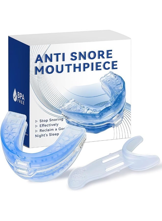 OSHIMA Anti Snoring Mouth Guard for Teeth Grinding, The Quiet Anti Snoring Mouthpiece U-Niversal Size Anti Snoring Devices, Comfortable Nighttime Snoring Solution Fits Men & Women - Image 1