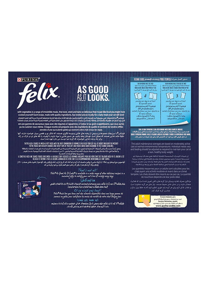 PURINA - Felix As Good As It Looks With Vegetables Selection In Jelly Pack Of 12 None 85grams - Image 1