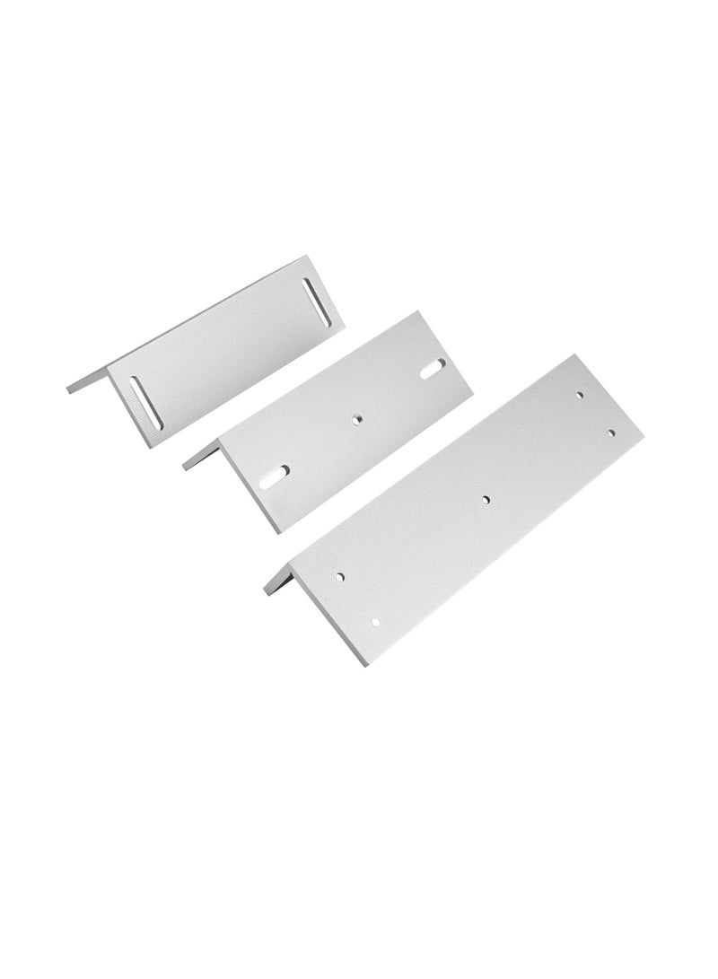 GOMETY Z and L Aluminum Alloy Bracket for Single Door 500KG/1200lbs Holding Force Electric Magnetic Lock, Electromagnetic Lock Matching Bracket for Inward Door (Single Door 500KG/1200lb Z & L Bracket) - Image 2